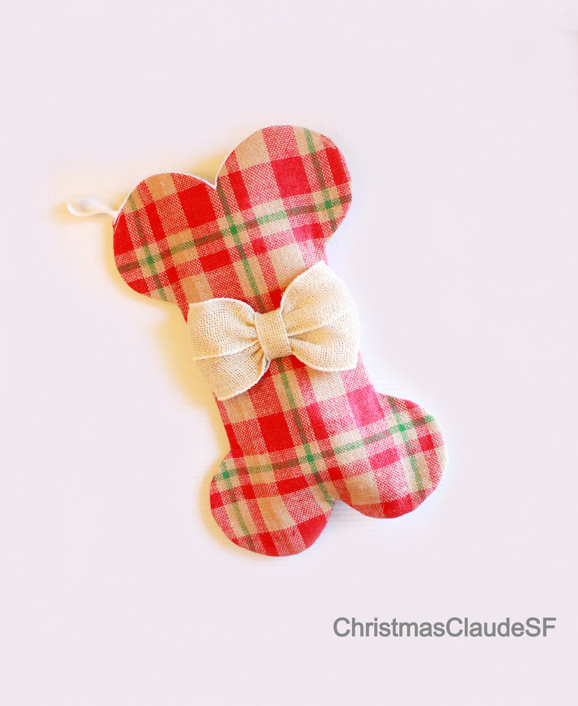 Plaid Dog and Cat Stockings - happy claude