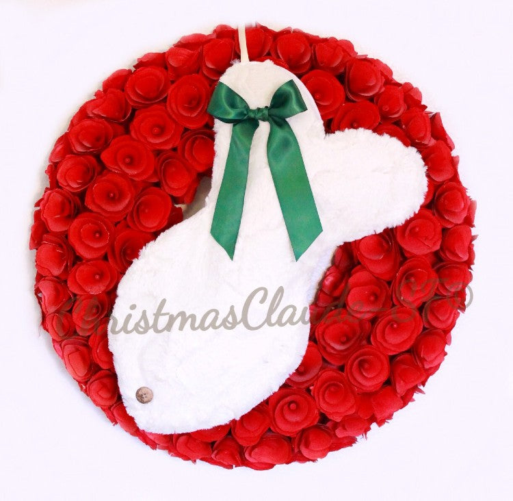 Ivory Fur Christmas Stockings For Cats